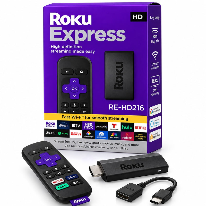 Roku Express HD Streaming Box 2GB + 16GB