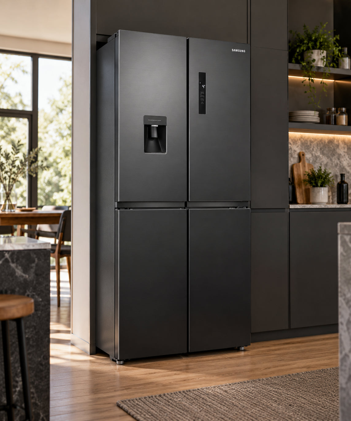 Samsung 466L 4-Door French Door Fridge