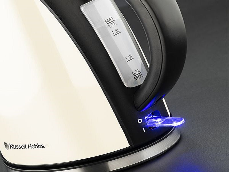 RUSSELL Hobbs 1.7L Metallic Cream Kettle