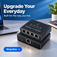 RJ45 1-to-4 Gigabit Network Splitter 100