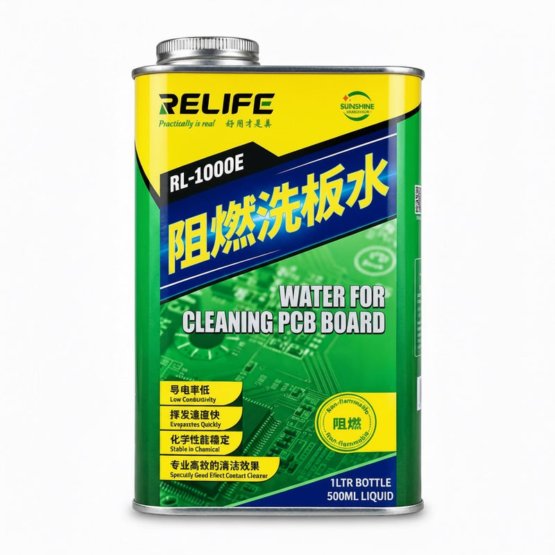 RELIFE RL-1000E PCB Cleaning Solution - Water-Based Flux & Solder Paste Remover