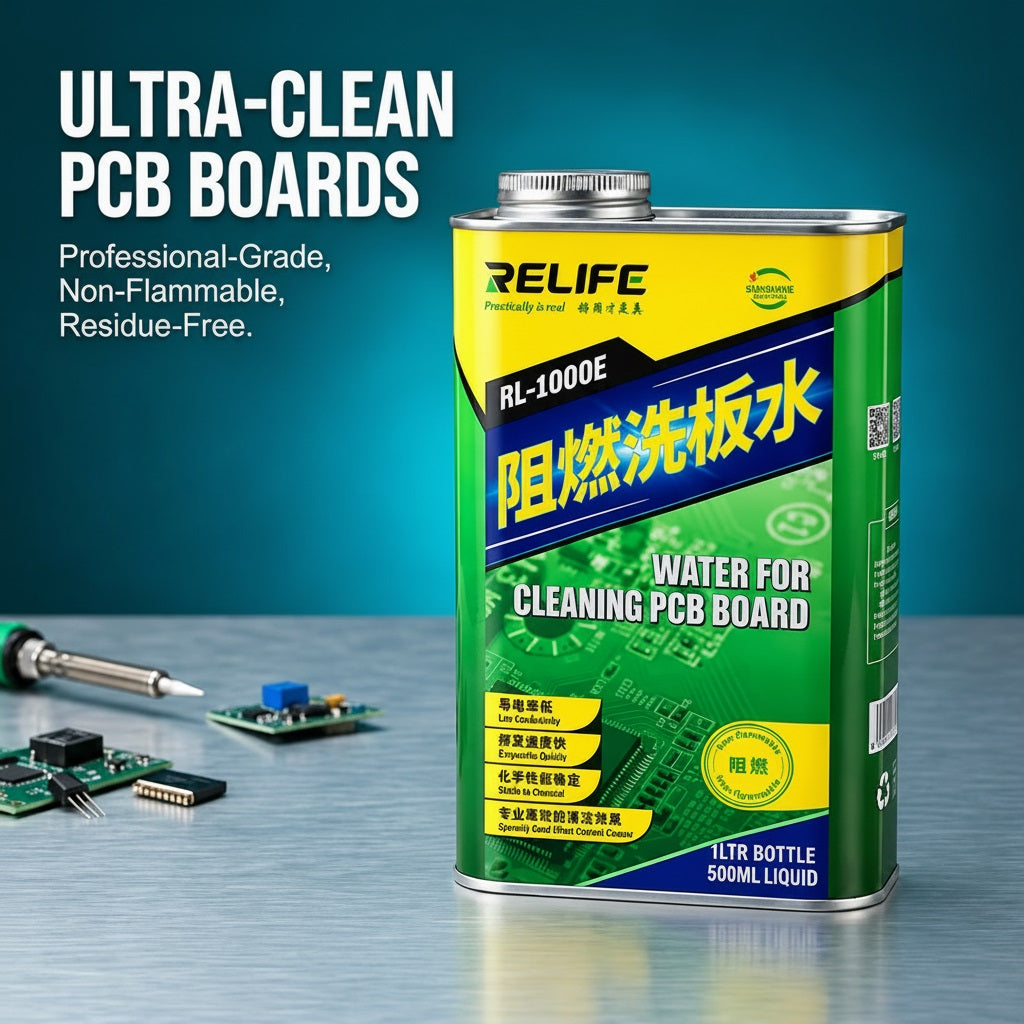 RELIFE RL-1000E PCB Cleaning Solution - Water-Based Flux & Solder Paste Remover – view 2