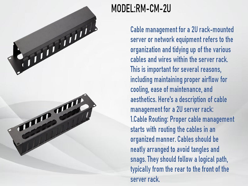CABLE Management 2U For Server Rk