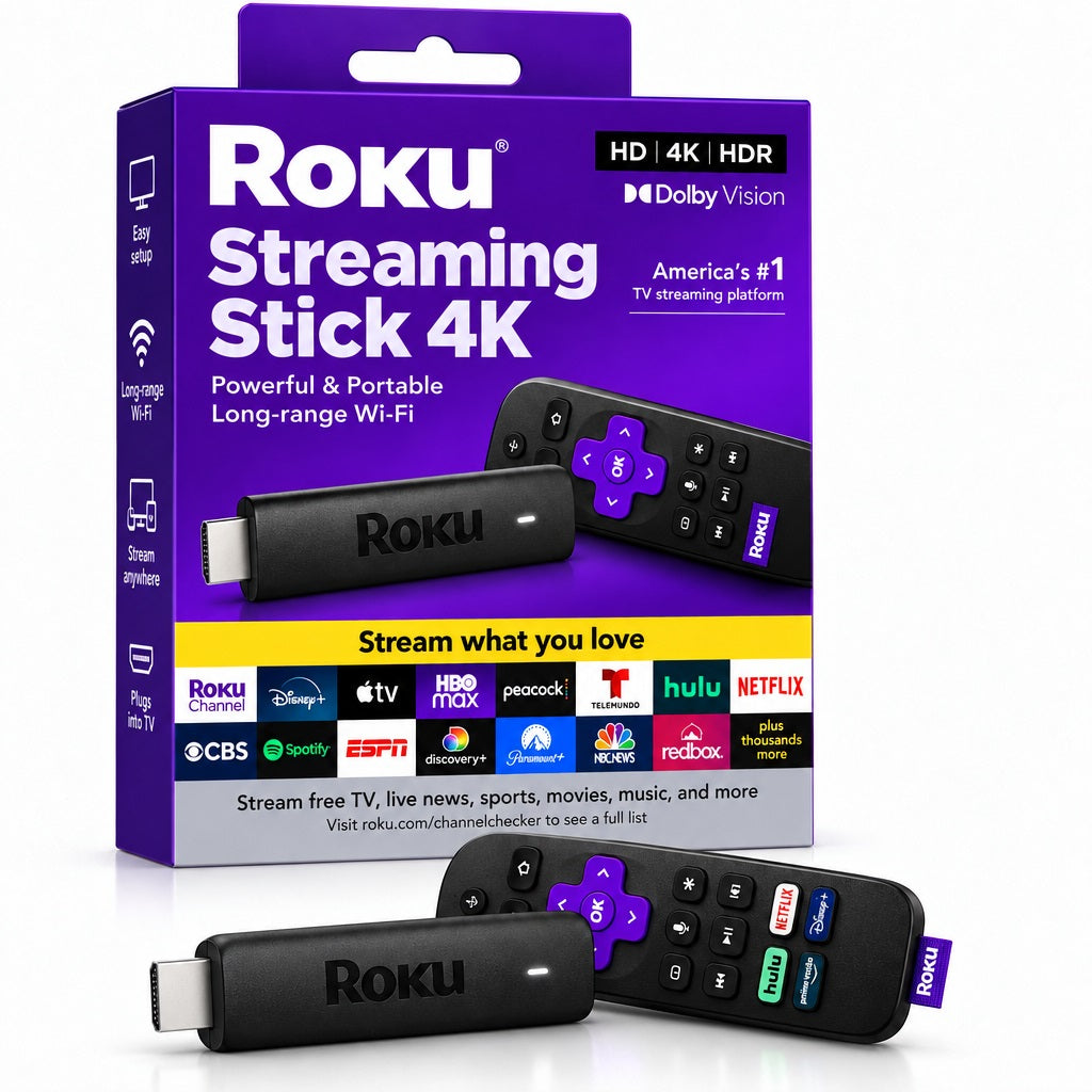 Roku Streaming Stick 4K 2GB RAM + 16GB