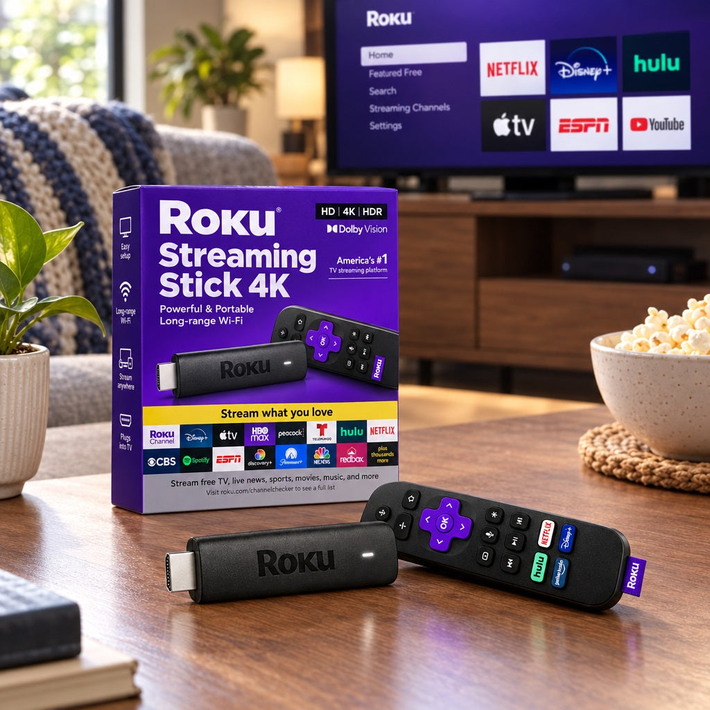Roku Streaming Stick 4K 2GB RAM + 16GB