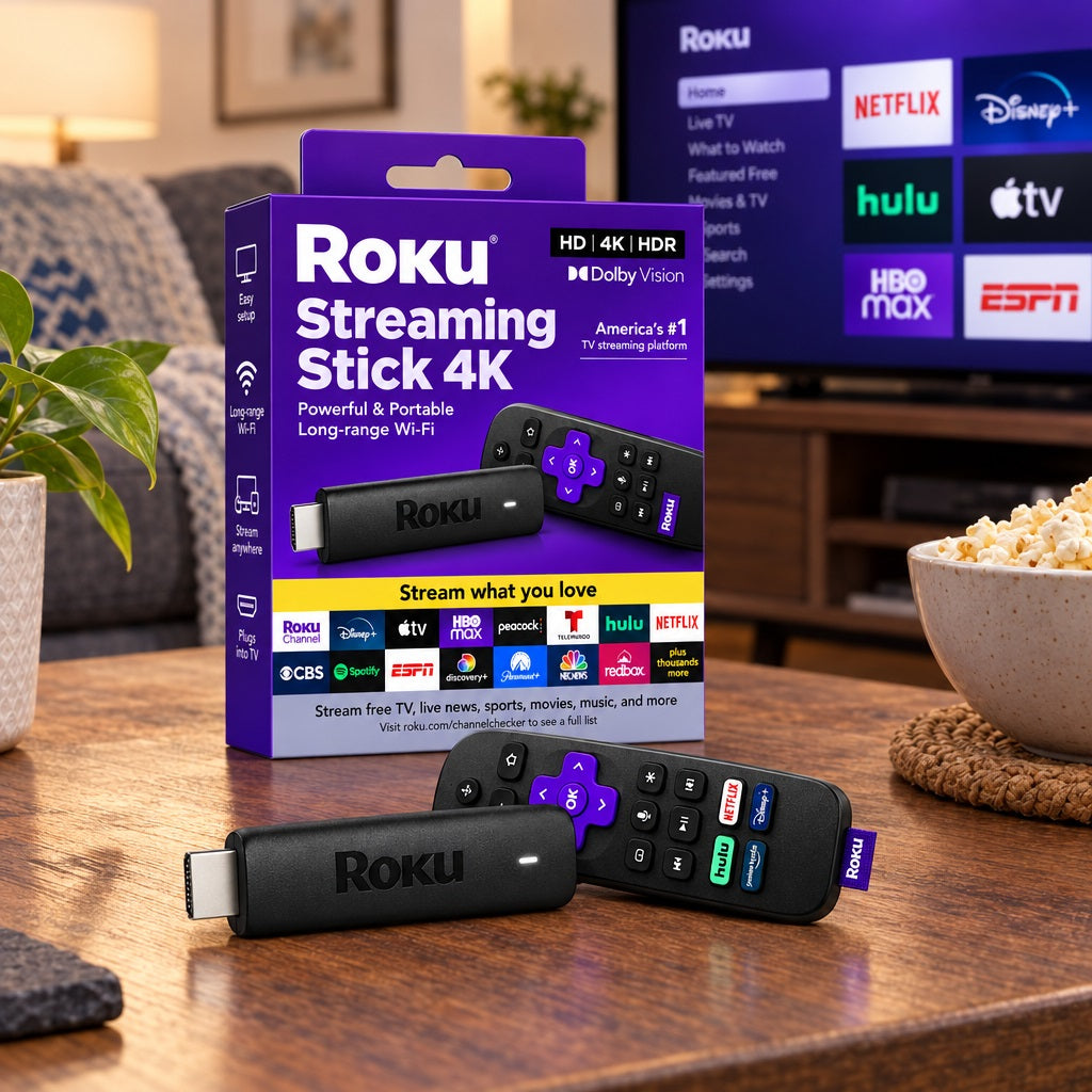 Roku Streaming Stick 4K 2GB RAM + 16GB