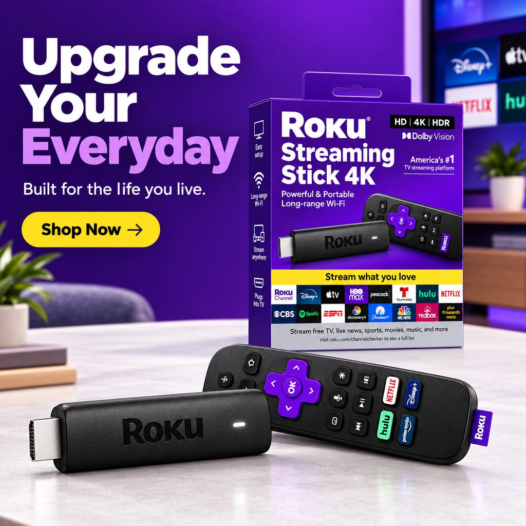 Roku Streaming Stick 4K 2GB RAM + 16GB