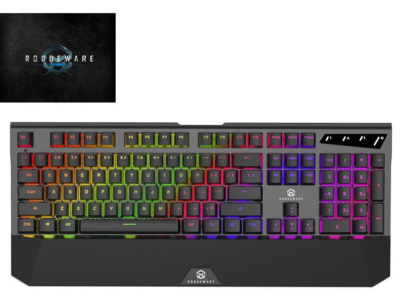 ROGUEWARE Red Wired Gaming Mechanical