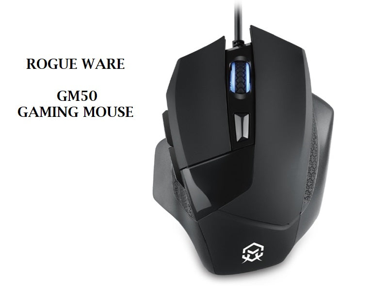 ROGUEWARE Gm50 Wired Gaming Mouse Blk
