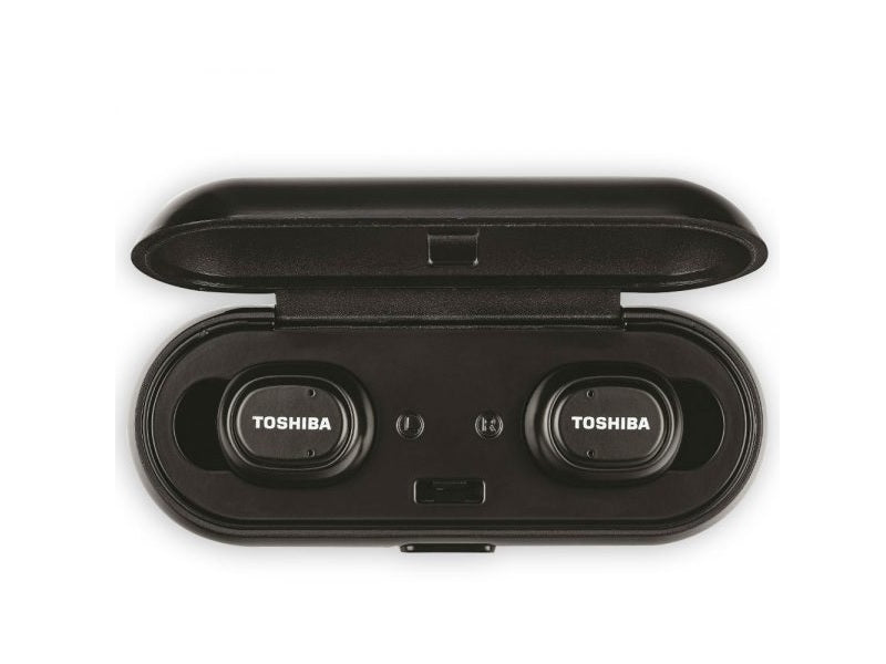 TOSHIBA Cordfree Wireless Earbuds Blk