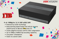 Hikvision 8CH ColorVu eDVR CCTV Kit with 1TB SSD, 100M Zatech Cable roll