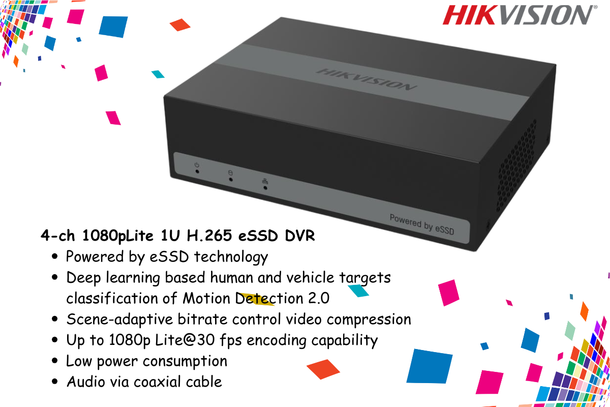 Hikvision 4-Ch ColorVu CCTV Kit with 1TB eSSD DVR, Zatech RG59 Roll and JB