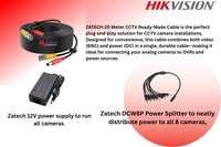 Hikvision 8CH eSSD DVR Kit with 1TB Built-in SSD & Zatech 20m Ready cables