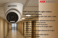 Hikvision 8CH Dome CCTV Kit with 1 TB HDD and Zatech ready-made cable