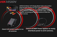 Hikvision 8CH eDVR Dome CCTV Kit -1TB Built-in SSD and Zatech ready cable