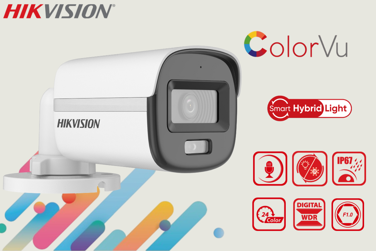 Hikvision 8CH ColorVu eDVR CCTV Kit with 1TB SSD, 100M Zatech Cable roll