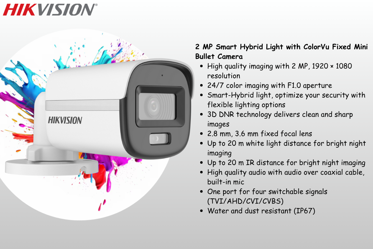 Hikvision 16CH ColorVu eDVR CCTV Kit with 1TB eSSD & Zatech RG59 Rolls