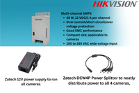 HiLook 4CH Dome CCTV Kit with Zatech Ready-Made Cables, Junction Boxes