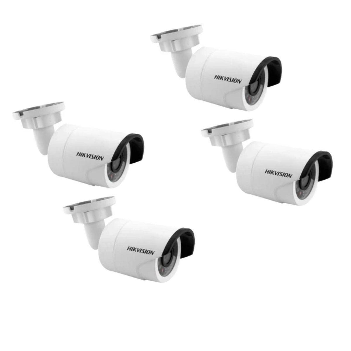 Hikvision 4CH 1MP Standard Bullet DIY KIT With Zatech Pre-made Cables