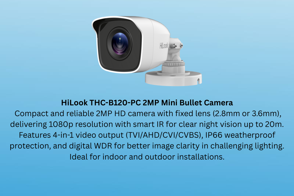 HiLook 16CH DVR Kit with 2MP Cameras, Zatech RG59, PSU & Junction Boxes