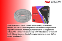 Hikvision 8CH Analog eDVR CCTV Kit with Built-in 1TB SSD, Zatech Cat5 Cable
