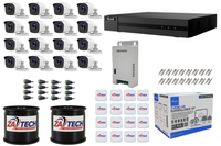HiLook 16CH DVR Kit with 2MP Cameras, Zatech RG59, PSU & Junction Boxes