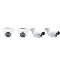 Hikvision 4CH 1MP Advanced Bullet Dome KIT With ZAtech RG59 Cable