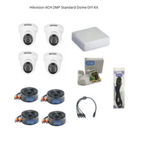 Hikvision 4CH 2MP Standard Dome DIY Kit