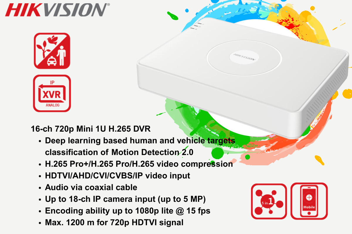 Hikvision 16CH ColorVu CCTV Kit with Zatech Junction Boxes & Cable Rolls