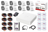 Hikvision 8CH ColorVu CCTV Kit with 1TB HDD, Zatech Ready-Made Cable and JB