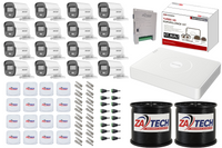 Hikvision 16CH ColorVu CCTV Kit with Zatech Junction Boxes & Cable Rolls
