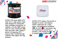 Hikvision 4-Ch ColorVu CCTV Kit with 1TB eSSD DVR, Zatech RG59 Roll and JB