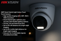 Hikvision 8CH eDVR Dome CCTV Kit -1TB Built-in SSD and Zatech ready cable