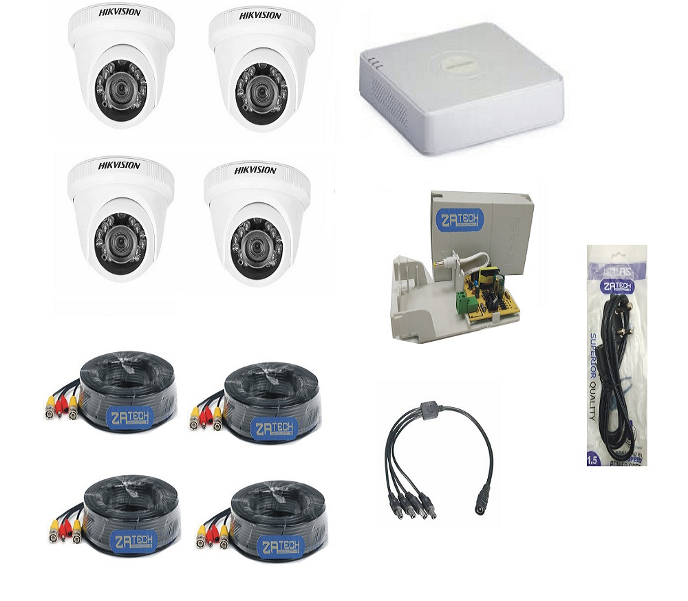 Hikvision 4CH 2MP Standard Dome DIY Kit