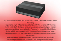 Hikvision eDVR CCTV Kit with 2MP Cameras & 100m CAT5 ZATECH Roll