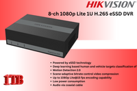 Hikvision 8CH eDVR CCTV Kit with Built-in 1TB SSD & Zatech RG59 Cable roll