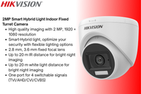 Hikvision 4CH eDVR Dome CCTV Kit with 1TB Built-in SSD and Zatech RG59 Cable
