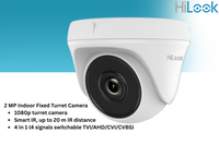 HiLook 4CH Dome CCTV Kit with Zatech Ready-Made Cables, Junction Boxes