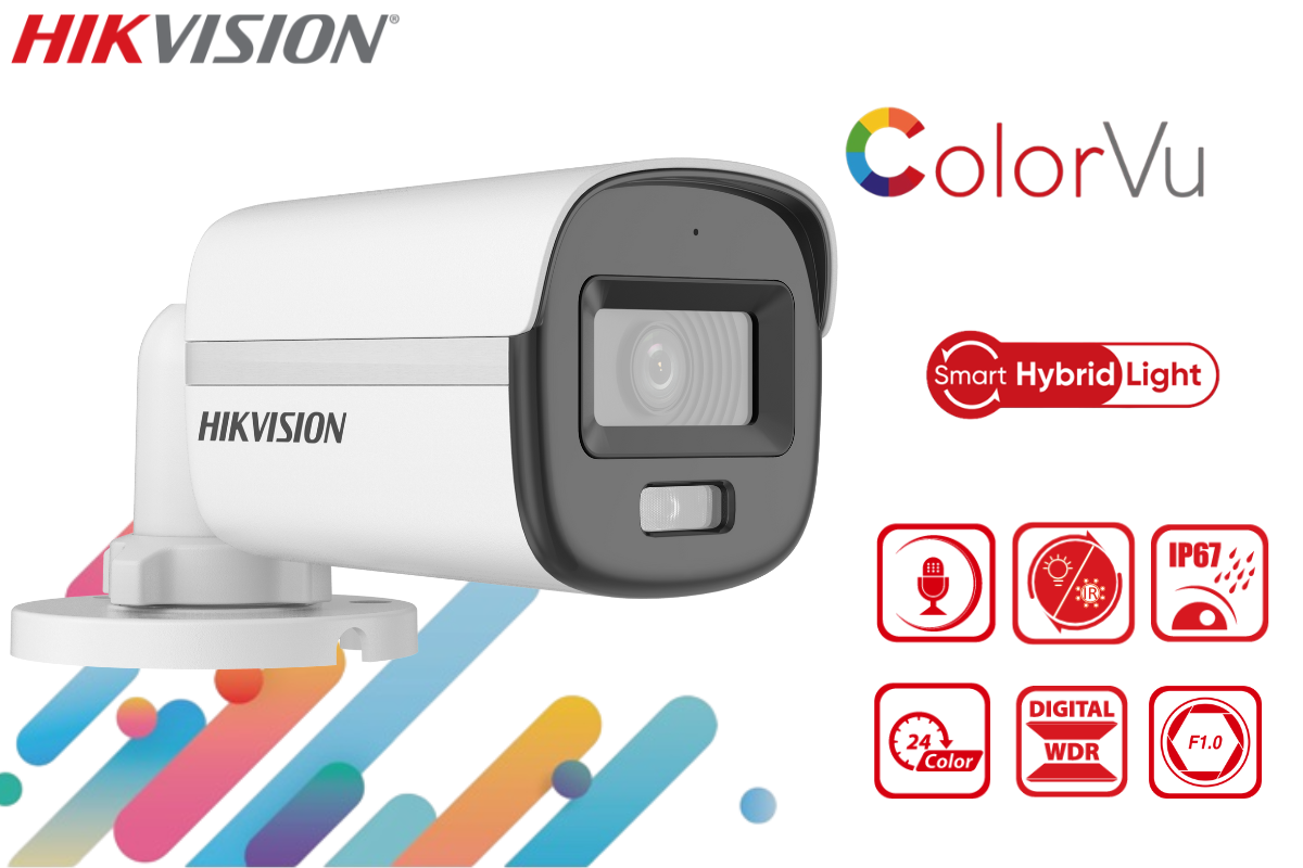 Hikvision 4-Ch ColorVu CCTV Kit with 1TB eSSD DVR, Zatech RG59 Roll and JB