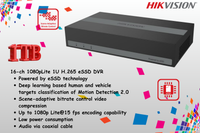 Hikvision 16CH ColorVu eDVR CCTV Kit with 1TB eSSD & Zatech RG59 Rolls