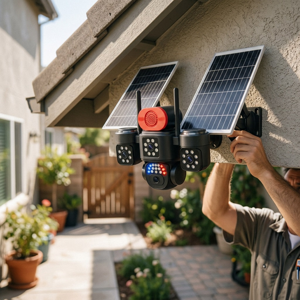 AOV S11-4G 4-Lens AI Solar Security Camera - 4G LTE, Multi-View Outdoor Surveillance – view 2