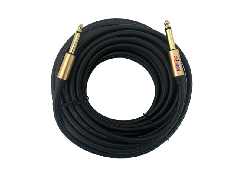 CABLE Str 6.35 Male/Male Microphone 10M