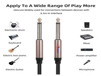 CABLE Str 6.35 Male/Male Microphone 3M