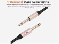 CABLE Str 6.35 Male/Male Microphone 5M
