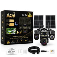AOV 4-Lens AI 4G Solar Security Camera