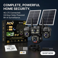 AOV 4-Lens AI 4G Solar Security Camera