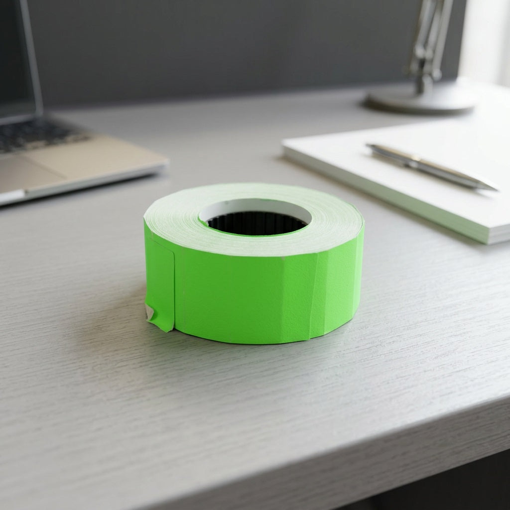 Price Gun Labels for SATO BB55 Labeller - Fluorescent Green Roll (SABB55) – view 3
