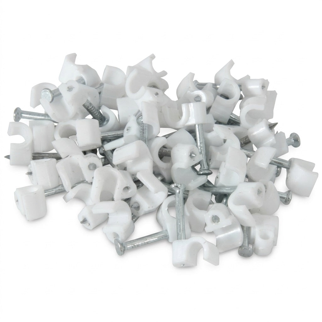 PVC SADDLES 8MM ROUND 100s