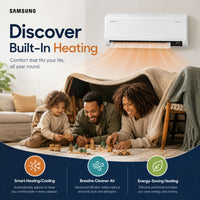 Samsung AR6500 built-in heating for year-round comfort