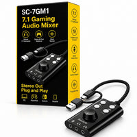 7-in-1 Gaming Audio Mixer USB Type-C Car